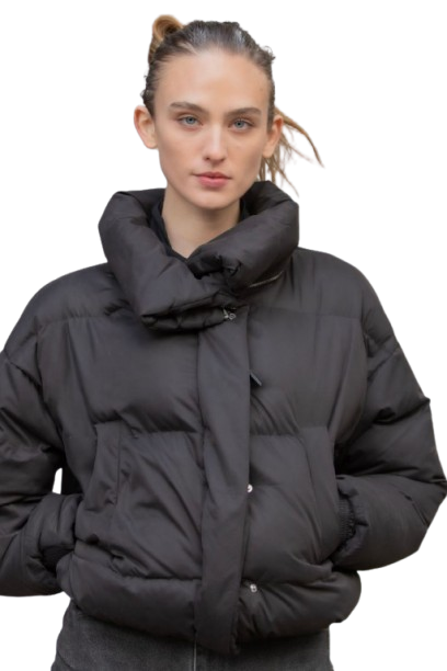 Onyx Black puffer jacket